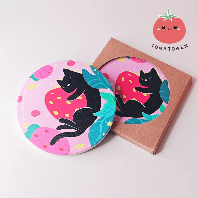 Coaster: Strawberry