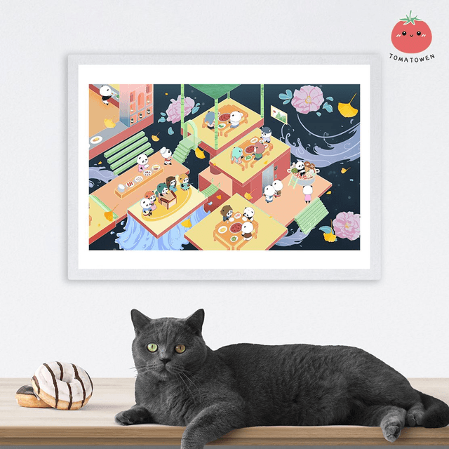 A4 Print: Panda Restaurant