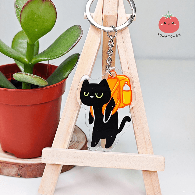 Keychain: Backpack tired student Kola