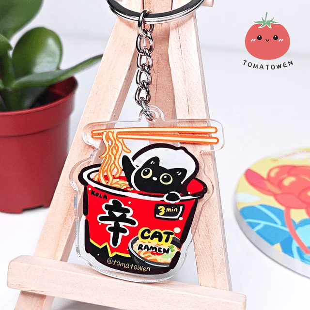 Keychain: Shin Ramen cup noodles