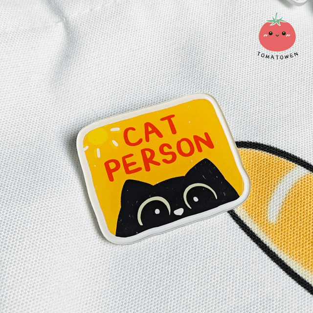 Cat Person pin